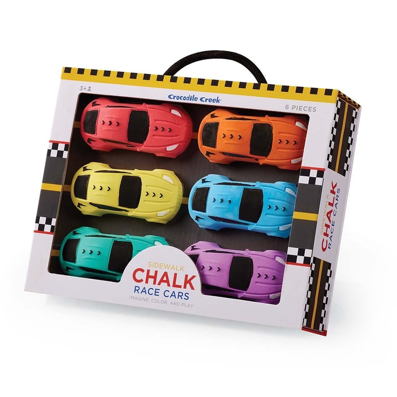 Sidewalk Chalk Race Cars