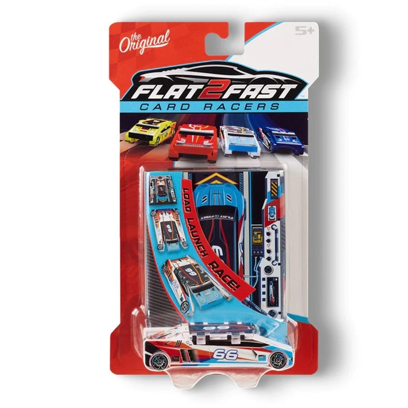 Sky Blue Flat 2 Fast Card Racers