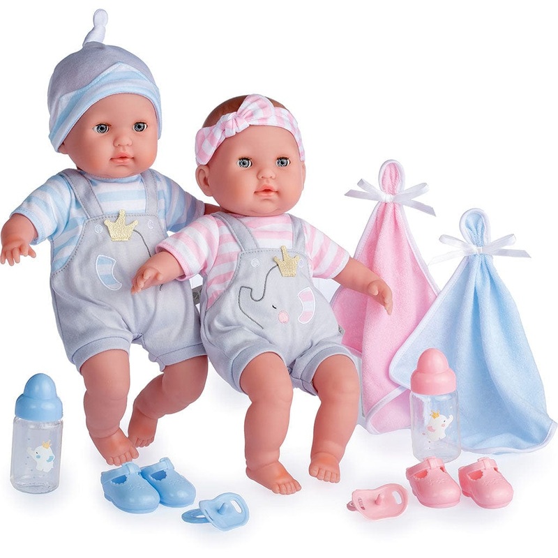 Berenguer Boutique Baby Doll Twins Gift Set - 15 in