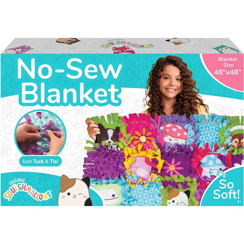 FA Squishmallows Design Your Own No-Sew Blanket Kit