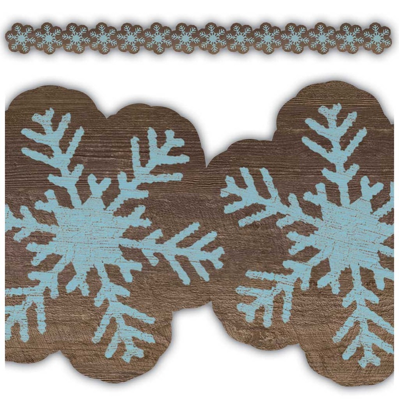 Teacher Created Resources Home Sweet Classroom Snowflakes Die-Cut Border Trim