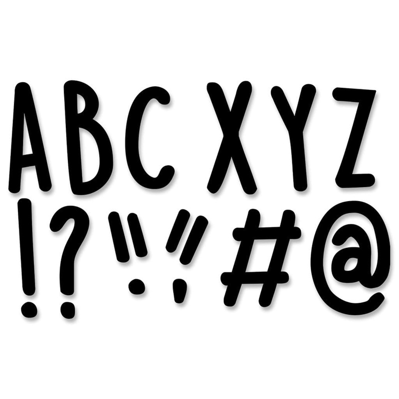 Casual Black 5" Designer Letters