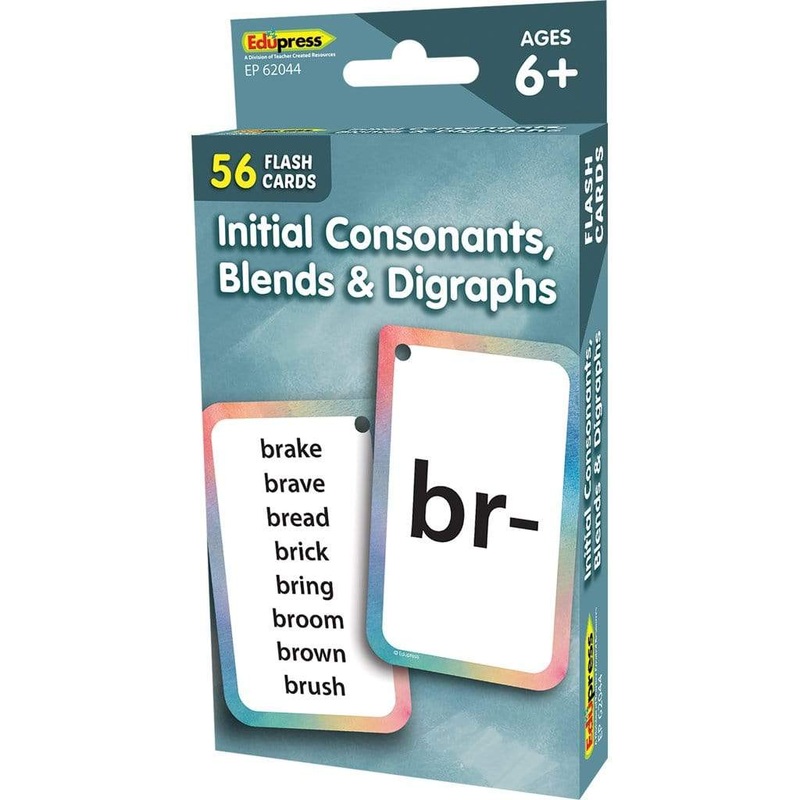 Initial Consonants, Blends and Digraph Flash Cards