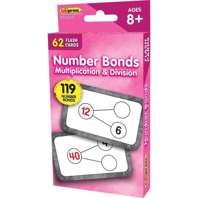 Number Bonds Flash Cards - Multiplication and Division