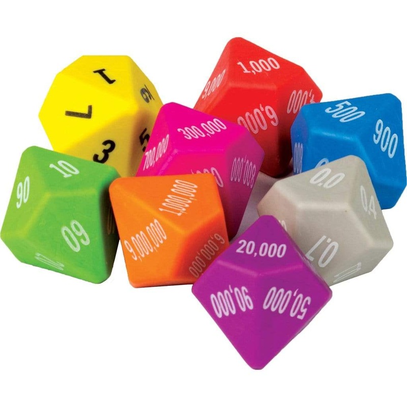 Place Value Dice (8 Pack)