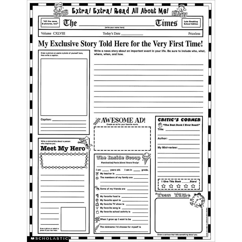 Read All About Me Posters 3-6