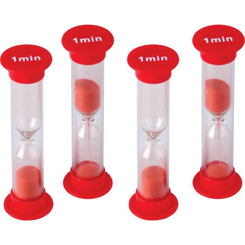 Small 1 Minute Sand Timers Set