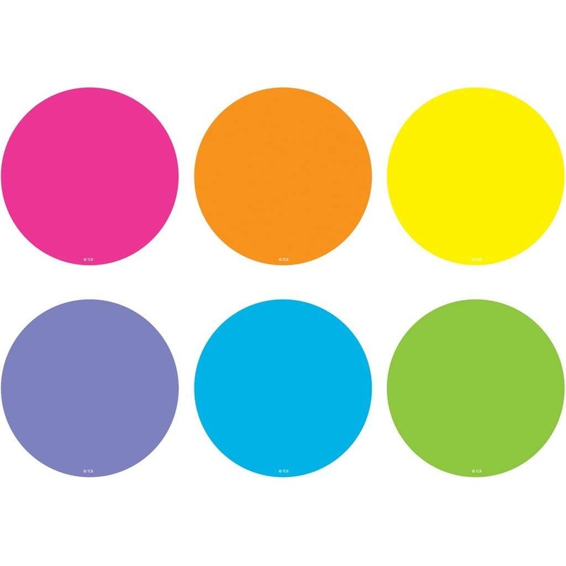 Spot On Bright Circles Carpet Markers - 4''