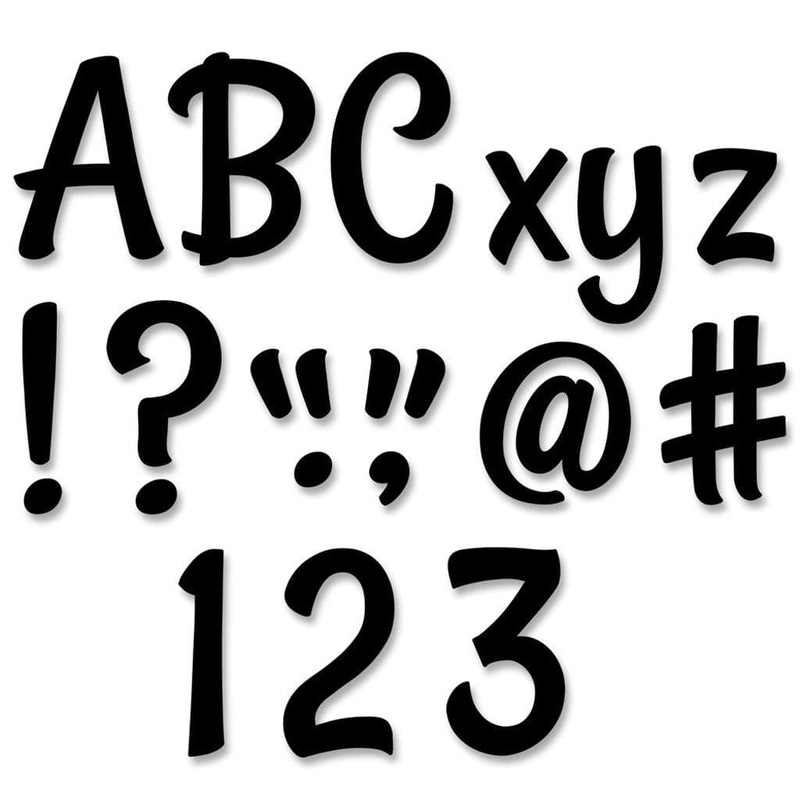 Stylish Black 4" Designer Letters