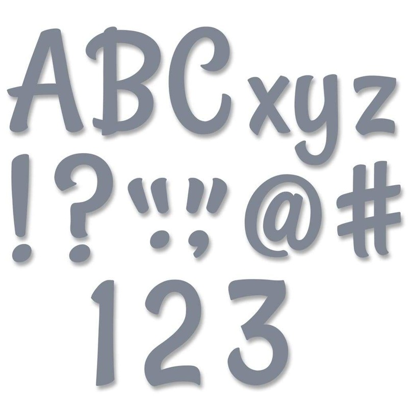 Stylish Charcoal 4" Designer Letters