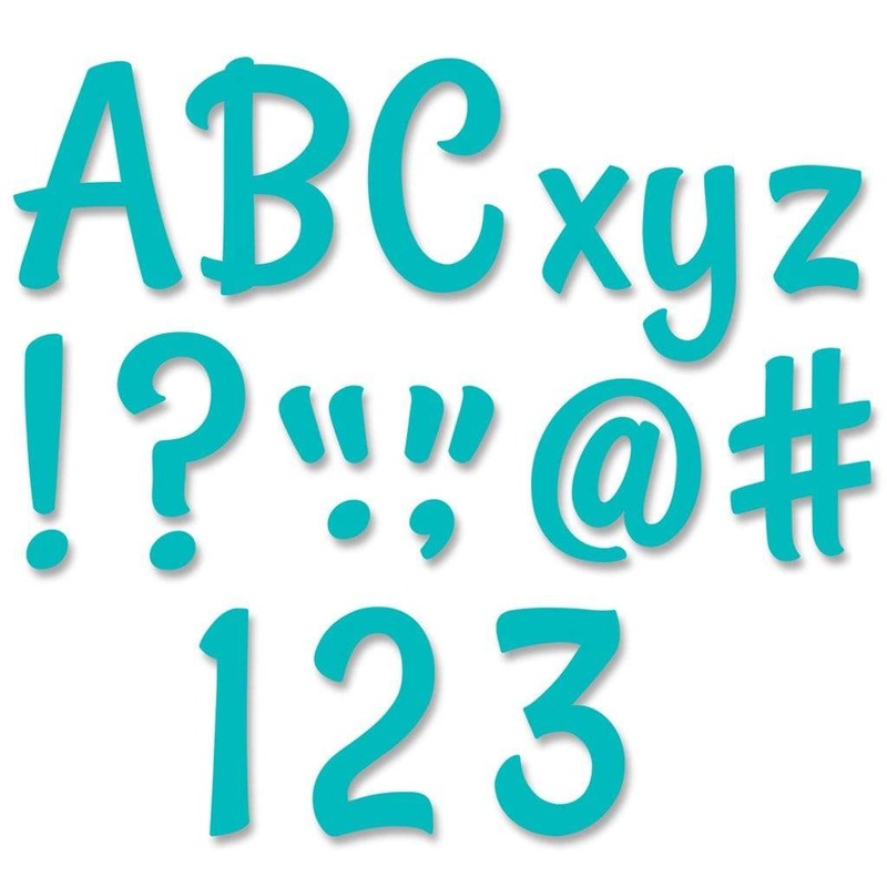 Stylish Turquoise 4" Designer Letters
