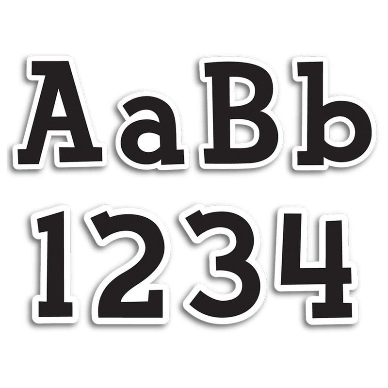 Fancy Black 4" Designer Letters