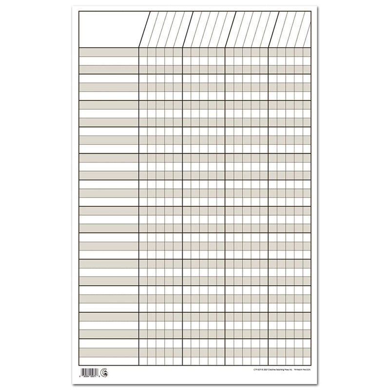 Small Incentive Chart - White
