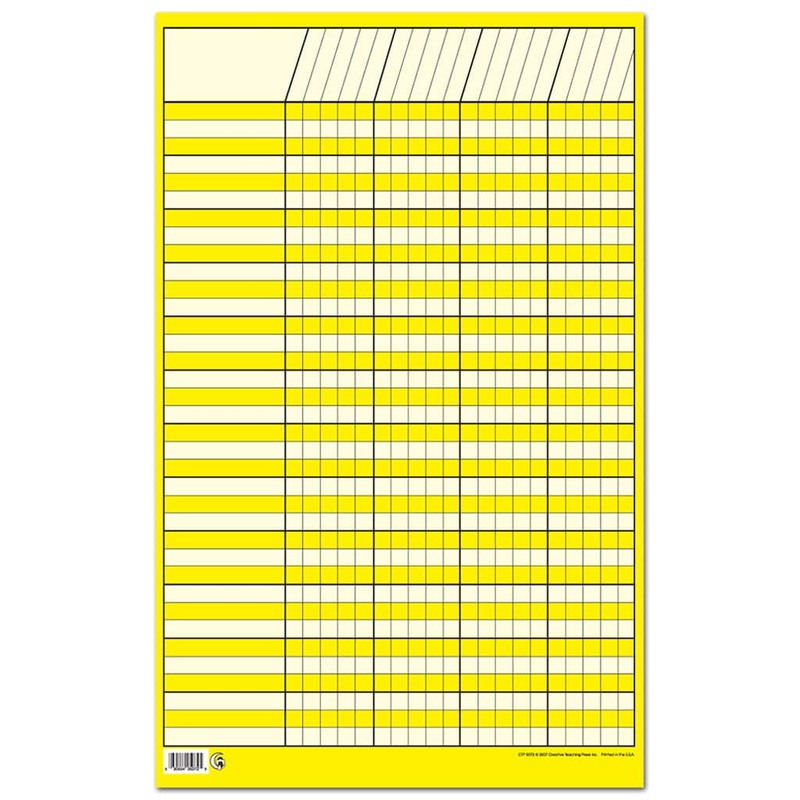 Small Incentive Chart - Yellow