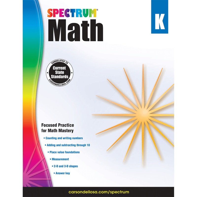 Spectrum Math Kindergarten