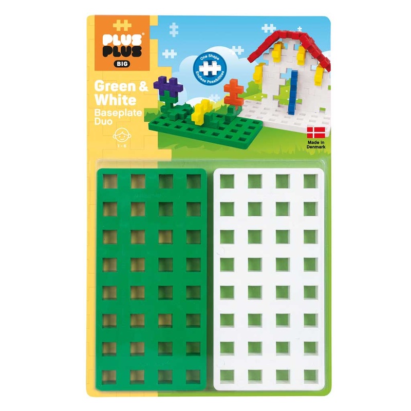 Big Plus Plus Baseplate Duo - Green & White