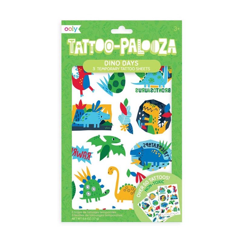 Dino Days Temporary Tattos