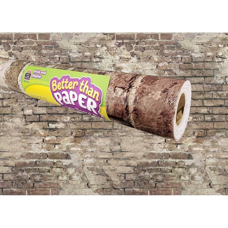 Brick and Plaster Better Than Paper Bulletin Board Roll