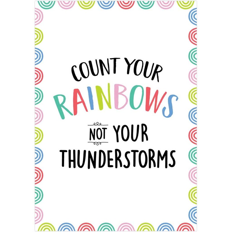 Count Your Rainbows Inspire U Poster