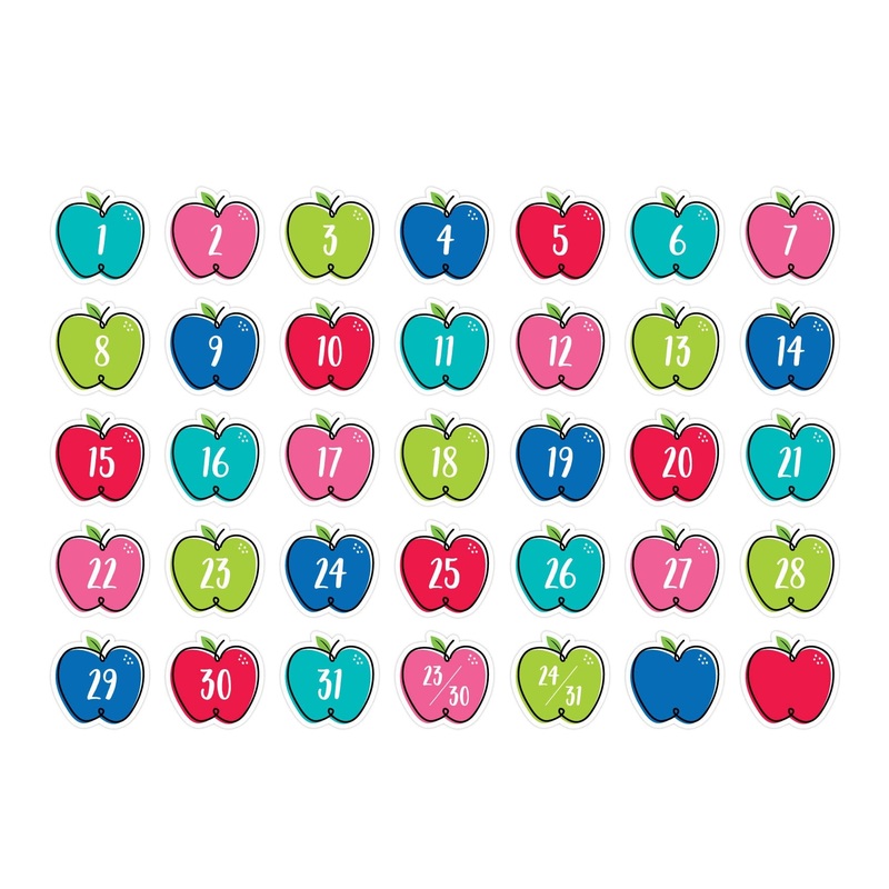 Doodle Apples Calendar Days