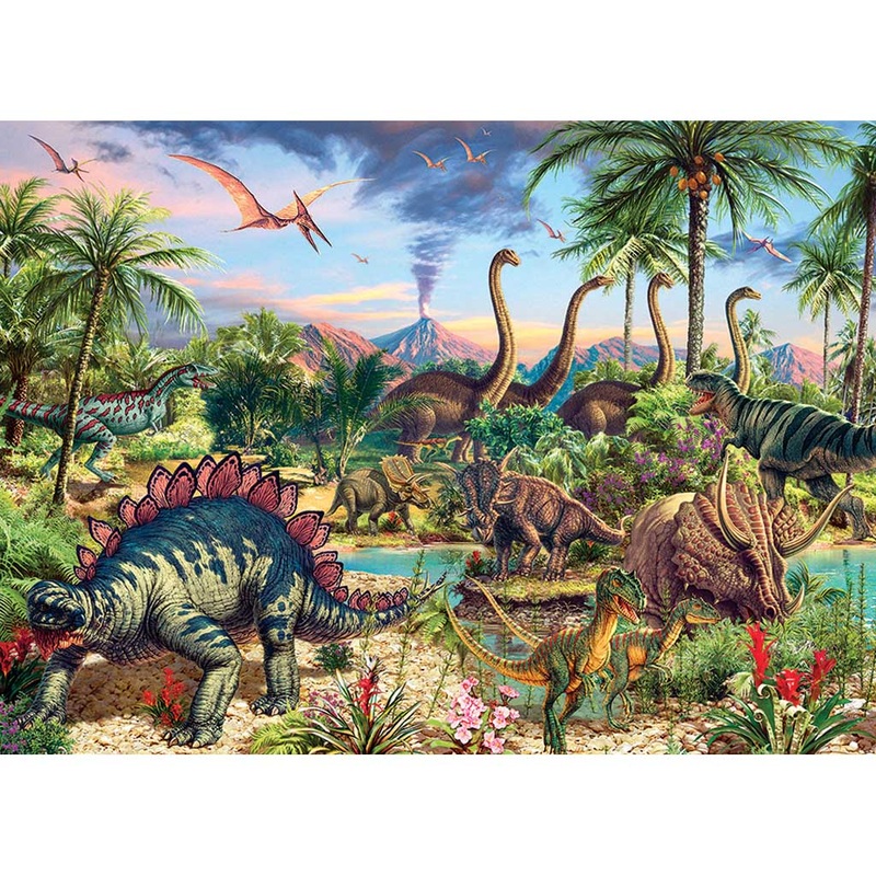 Prehistoric Party 350 Piece Family Puzzle