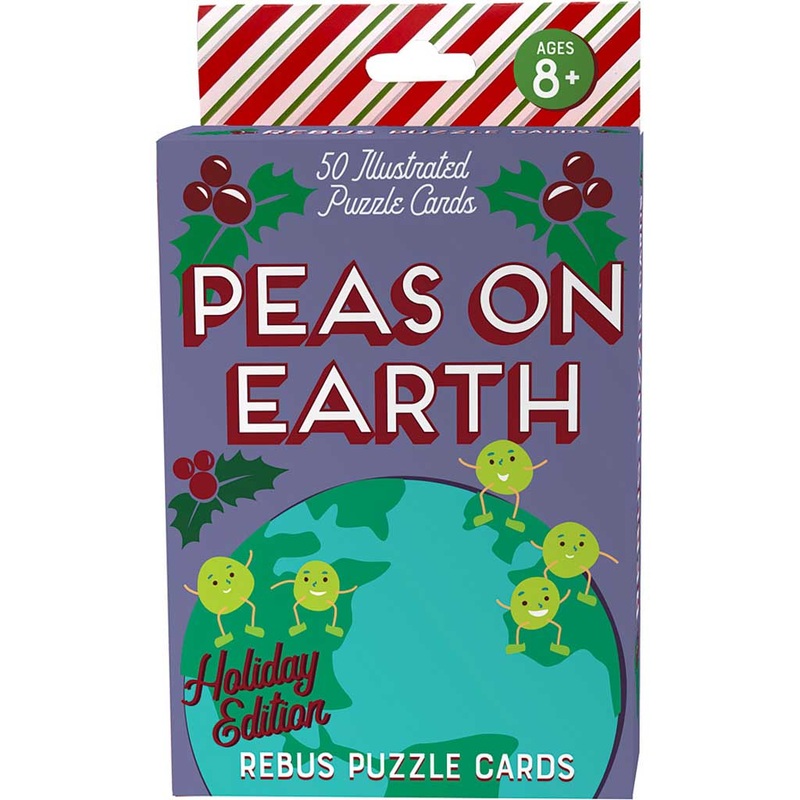 Silent Knight/Peas on Earth Holiday Edition Rebus Puzzle Cards