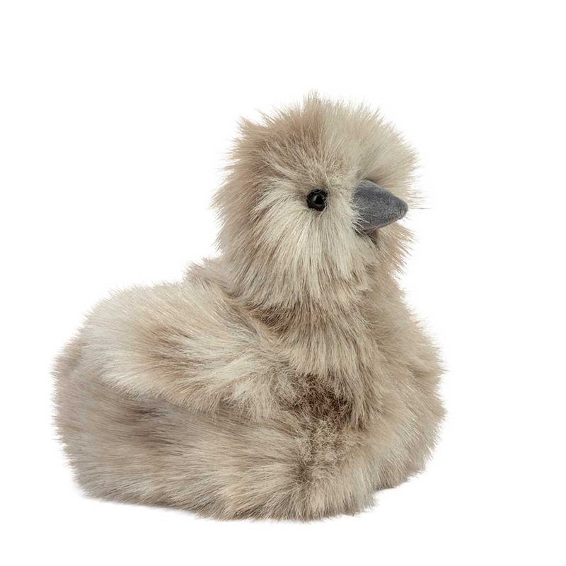 Douglas Zara the Gray Silkie Chick Stuffed Animal - Plush for Kids