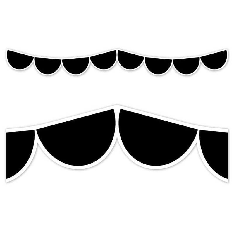 Creative Teaching Press Black Half Dots Border Trim - 48'