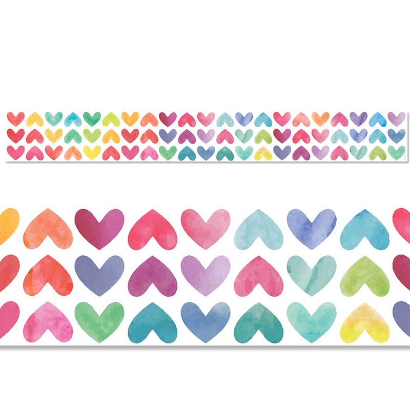 Creative Teaching Press Colorful Hearts Border Trim - 48'