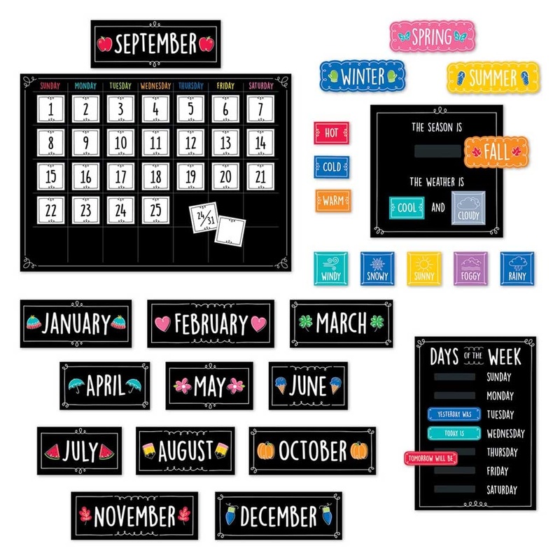 Creative Teaching Press Doodle Calendar Bulletin Board Set