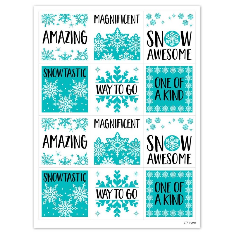 Creative Teaching Press Snowflake Stickers