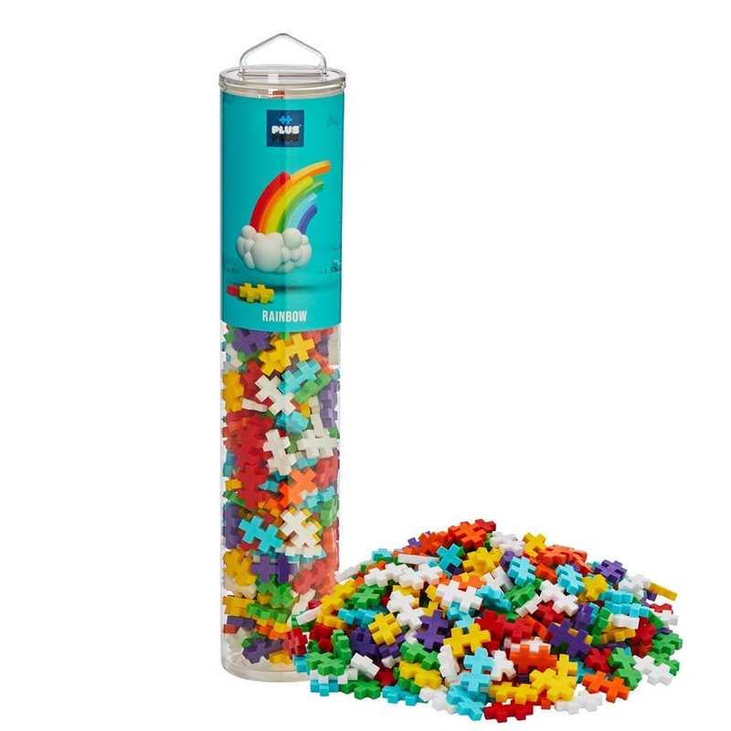 Plus-Plus USA 240 Piece Rainbow Plus-Plus Tube