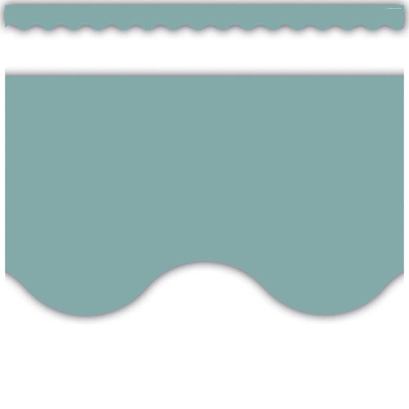 Teacher Created Resources Calming Blue Scalloped Border Trim