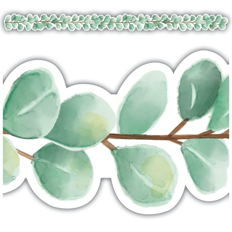 Teacher Created Resources Eucalyptus Die-Cut Border Trim