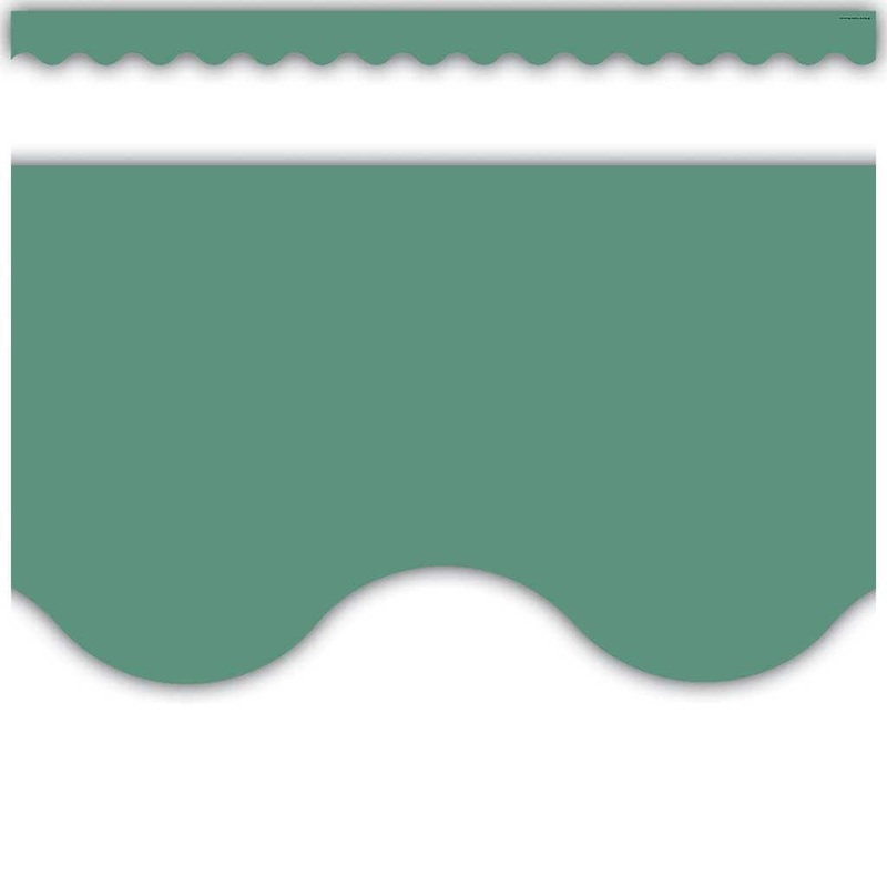 Teacher Created Resources Eucalyptus Green Scalloped Border Trim