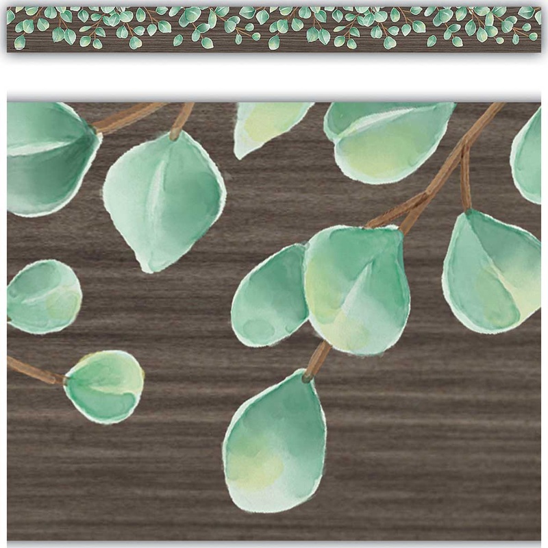 Teacher Created Resources Eucalyptus Straight Border Trim
