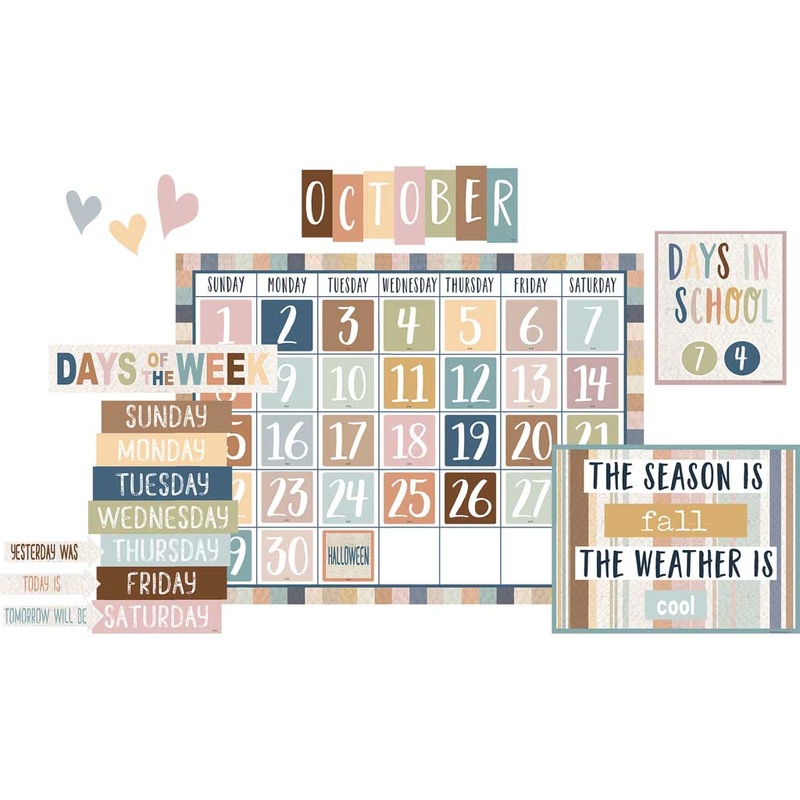 Teacher Created Resources Everyone is Welcome Calendar Bulletin Board Set