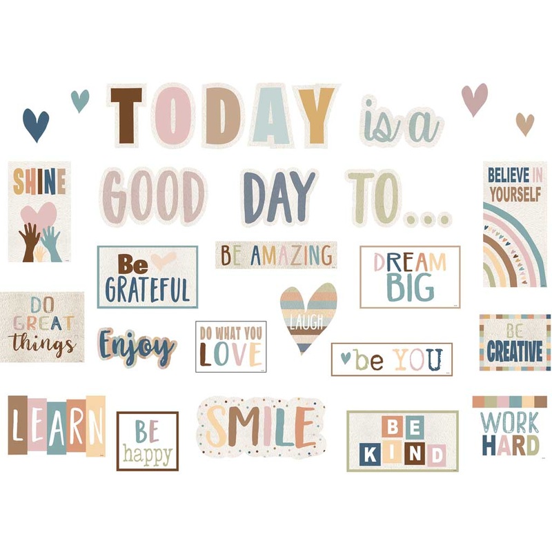 Teacher Created Resources Everyone is Welcome Today is a Good Day Mini Bulletin Board Set