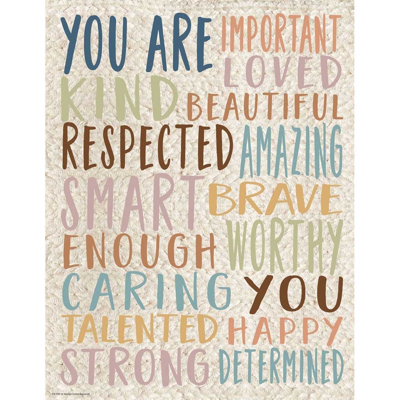 Teacher Created Resources Everyone is Welcome You Are Important Chart