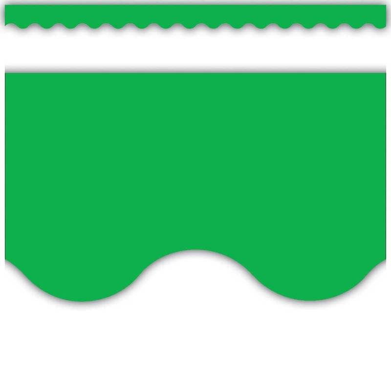 Teacher Created Resources Green Scalloped Border Trim