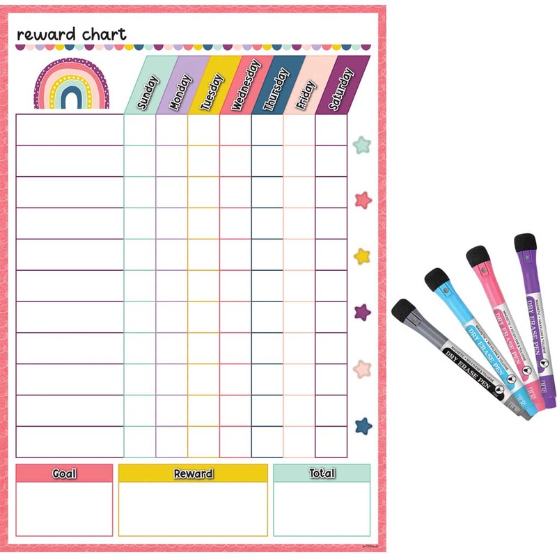 Teacher Created Resources Oh Happy Day Dry Erase Magnetic Reward Chart
