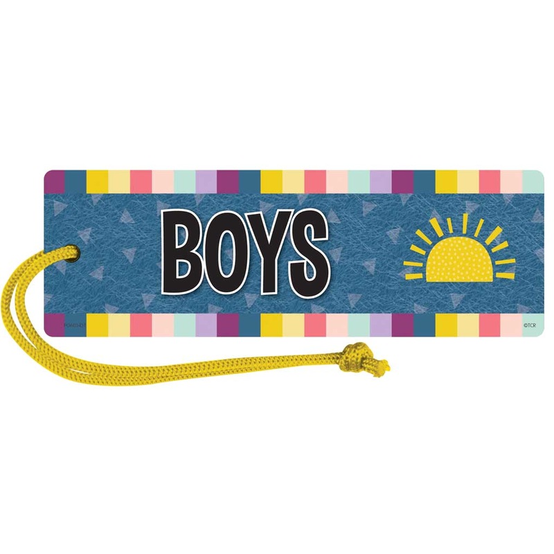 Teacher Created Resources Oh Happy Day Magnetic Boys Restroom Pass