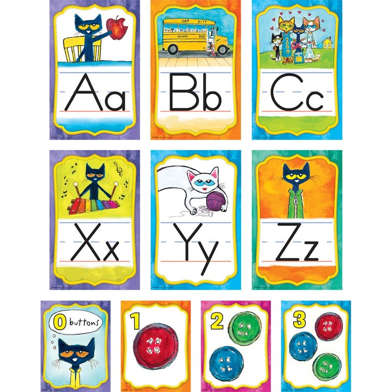 Teacher Created Resources Pete the Cat Alphabet Bulletin Board Set