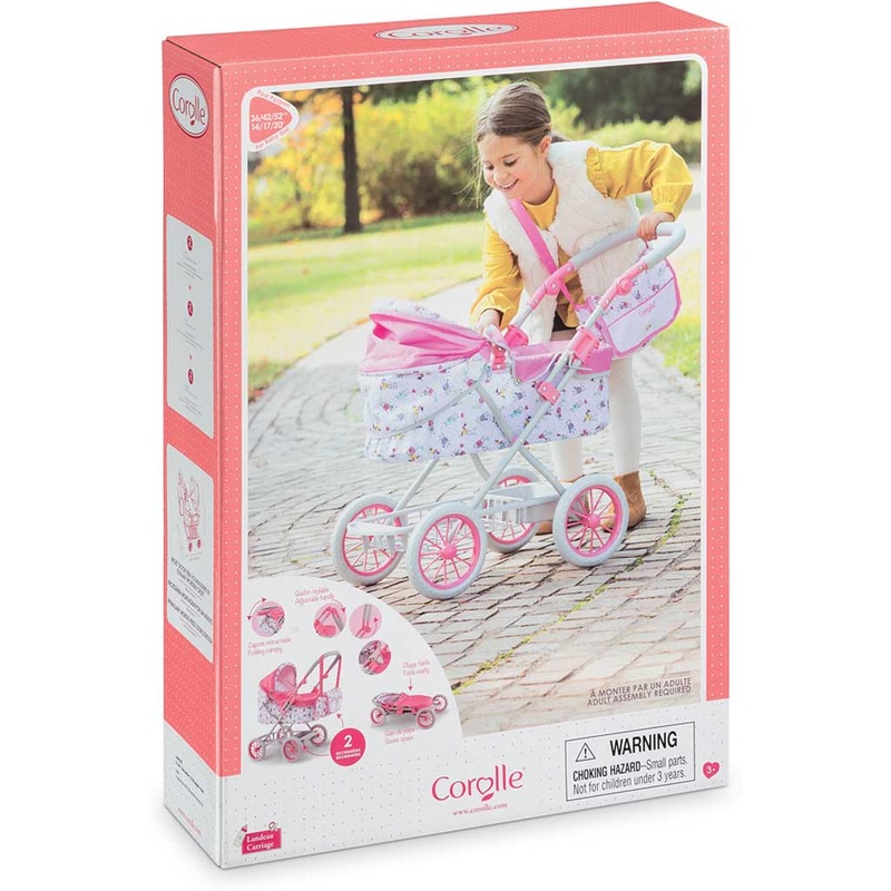 Corolle Doll Carriage and Diaper Bag - Pretend Play Toys