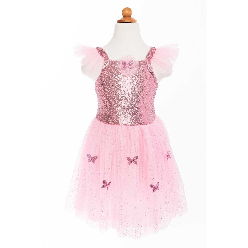 Great Pretenders Pink Sequins Butterfly Dress and Wings