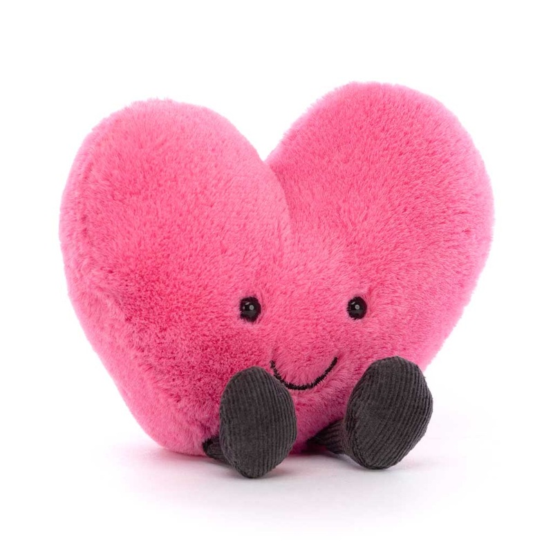 Jellycat Amuseable Hot Pink Heart - Plush for All Ages