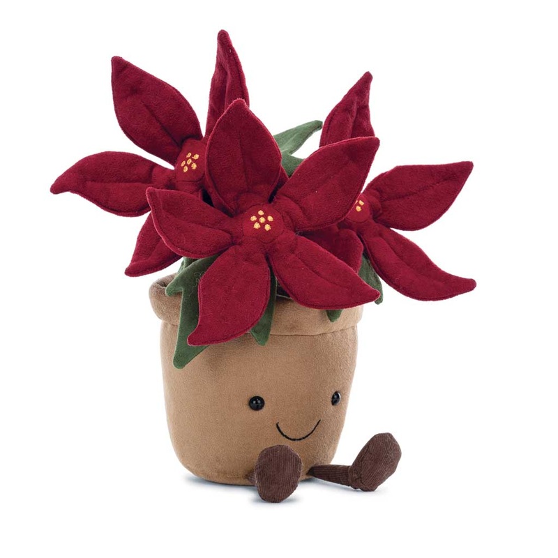 Jellycat Amuseable Poinsettia - Plush Plants for All Ages