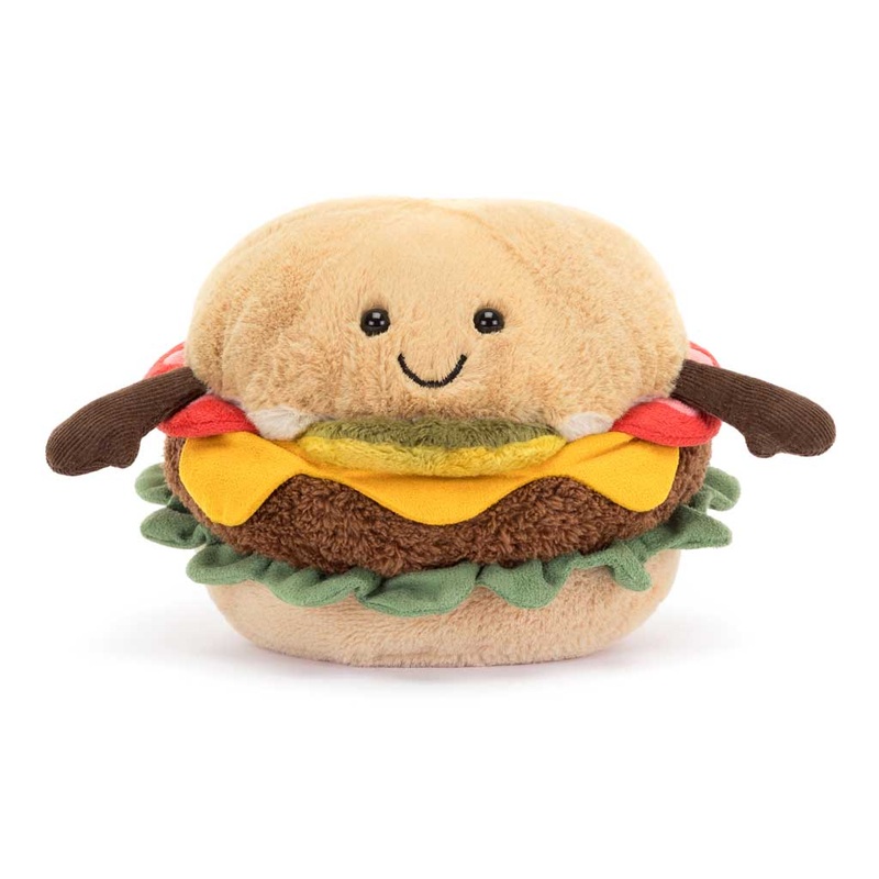 Jellycat Amuseable Burger - Plush Food for All Ages