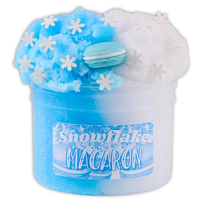 Snowflake Macaron Icee Dope Slime