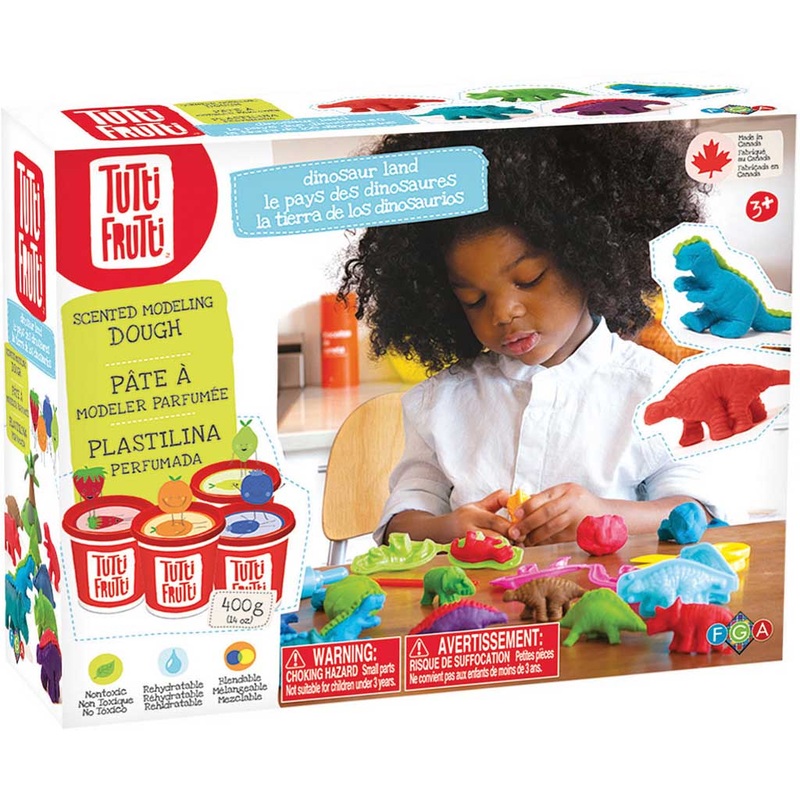 Tutti Frutti Dinosaur Land Dough Kit - Sensory Toys for Kids